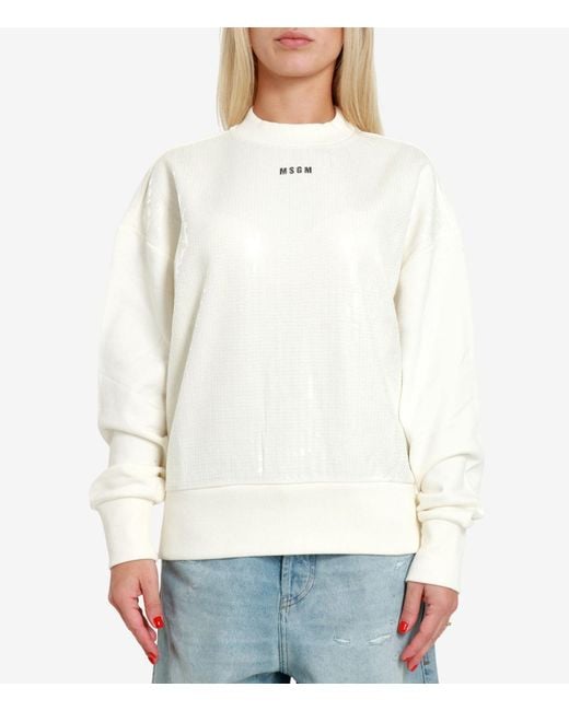 MSGM White Sweaters