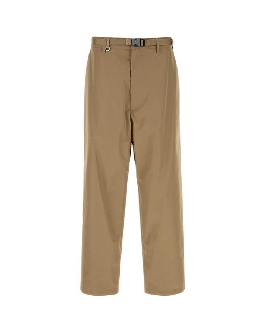 Prada Natural Cappuccino Tech Fabric Pant for men