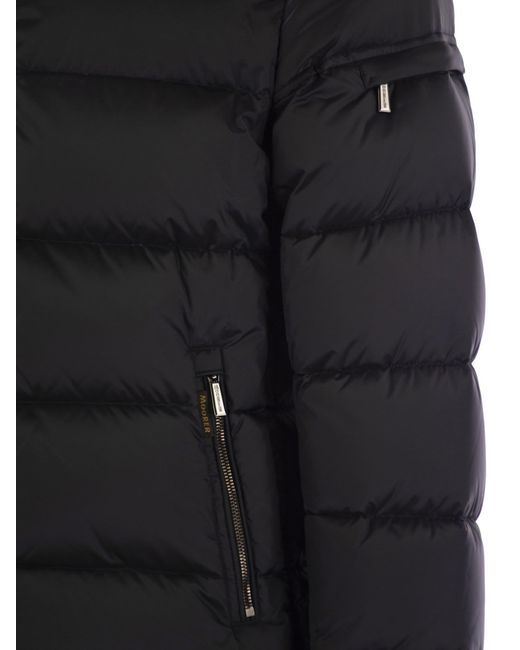 Brett Hooded Down Jacket Moorer pour homme en coloris Black