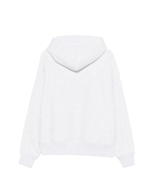 Stussy White Drawstring Hood Kangaroo Pocket for men