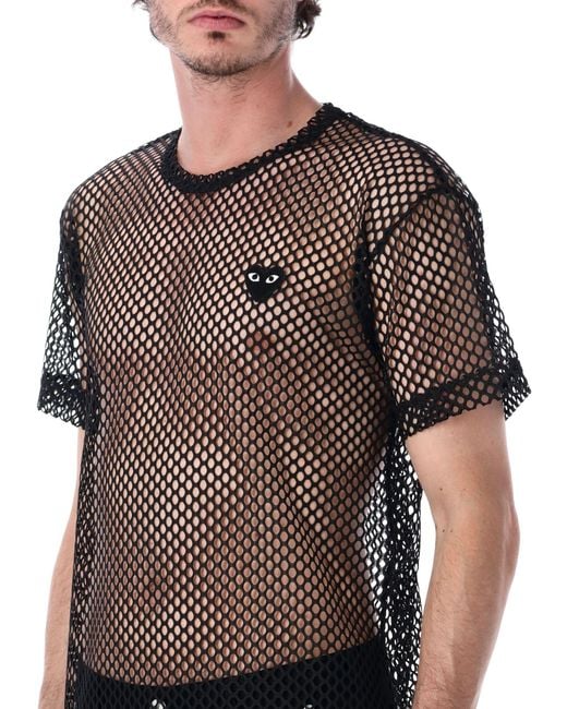 COMME DES GARÇONS PLAY Black T Shirts And Polos