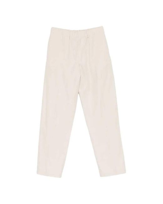Lardini White Pavice Stretch Pants for men