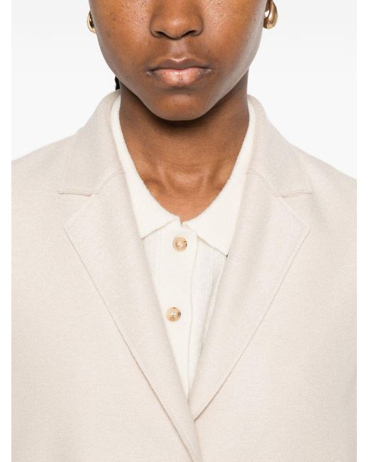 Harris Wharf London White Wool Coat