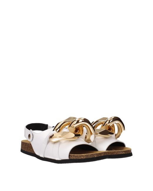 J.W. Anderson Natural Jw Anderson Sandali Donna Pelle Bianco for men