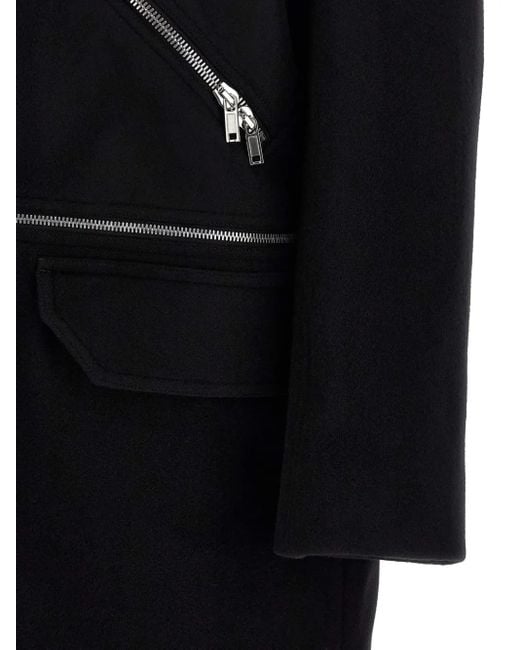 Manteau Blixa Jumbo Mac À Détail De Harnais Rick Owens pour homme en coloris Black