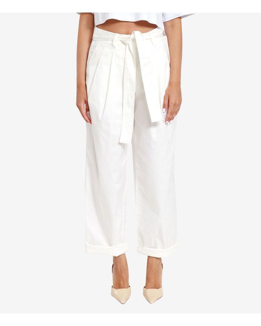MSGM White Trousers