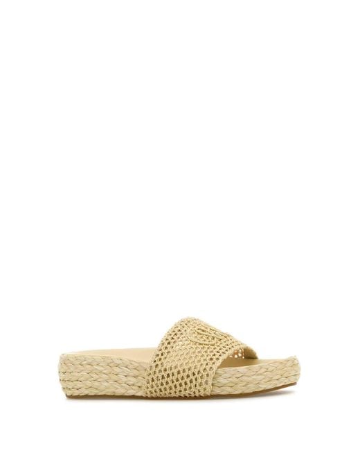 Chloé Multicolor Cream Isla Slippers