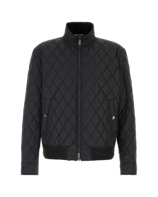 Burberry Black Nylon Jacket for men