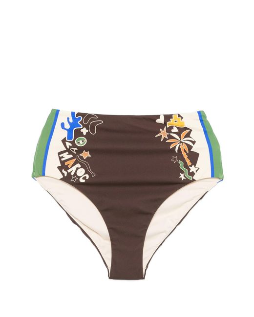 ALÉMAIS Brown Maroc High Waist Brief