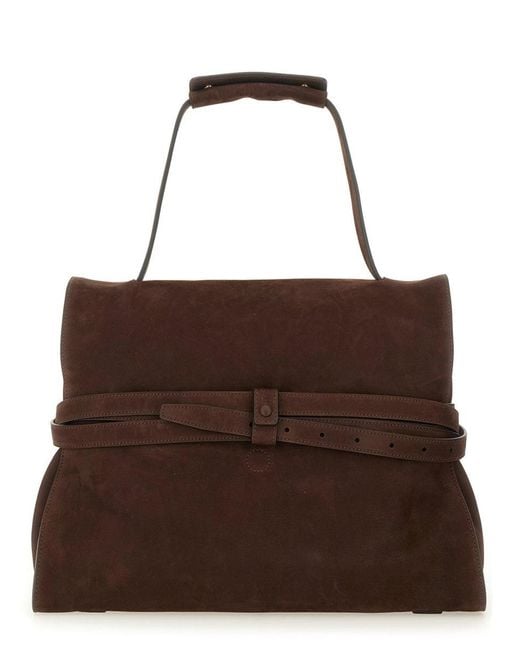 Moschino Brown "Tie Me" Medium Bag for men