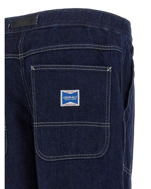 Gramicci 'japanische Slub' Jeans in Blue für Herren