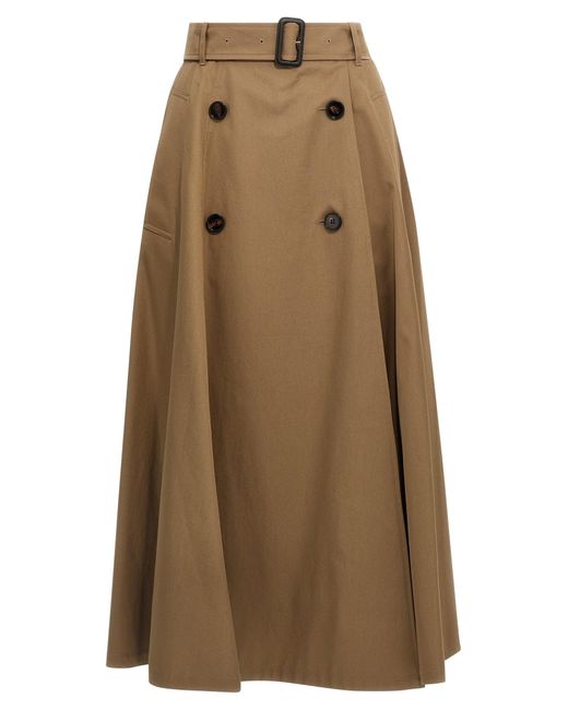 Burberry 'brenda'-rok in het Natural