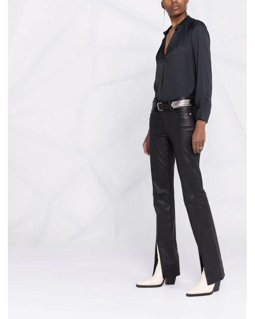 Zadig & Voltaire Black Tink Satin Perm