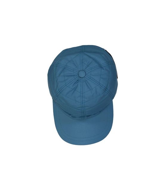 Herno Blue Cotton Cap for men