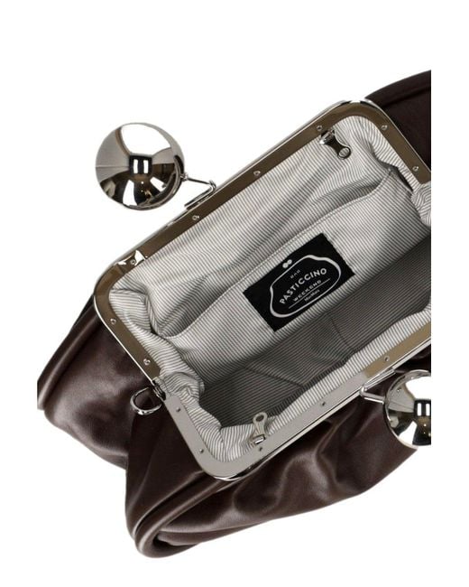 Weekend by Maxmara Pasticcino Milvanew Medium Dark Brown Clutch