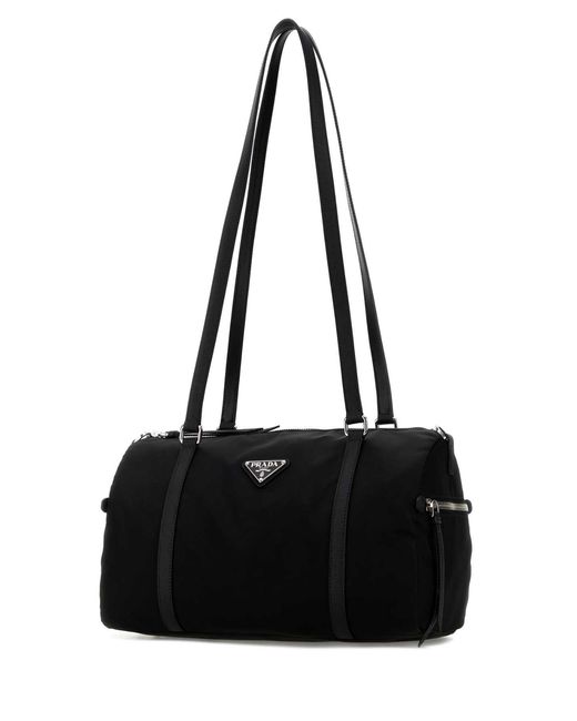 Prada Black Re-nylon Large Shoulder Bag