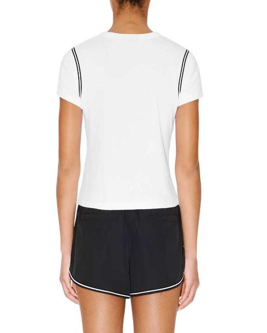 KENZO White Embroidered Cotton T-Shirt "Boke Flower 2.0"