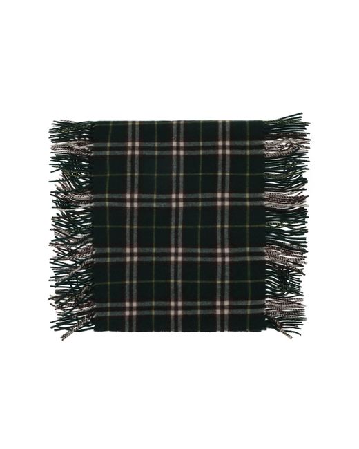 Burberry Check Cashmere Scarf in het Black