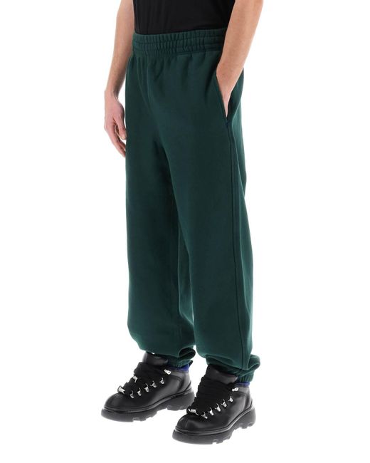 Pantalones de algodón pesados ​​de Burberry de hombre de color Green