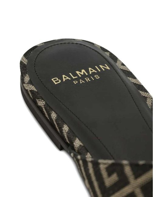 Sandalias con monograma Anthem de Balmain de color Multicolor