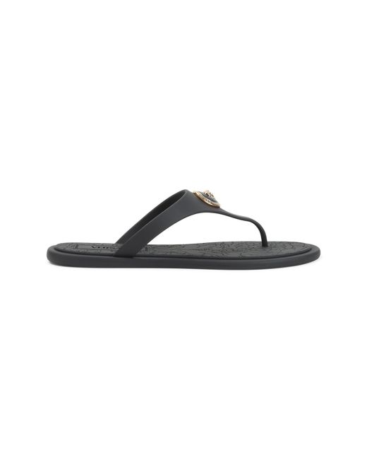 Versace Brown Gomma Slides