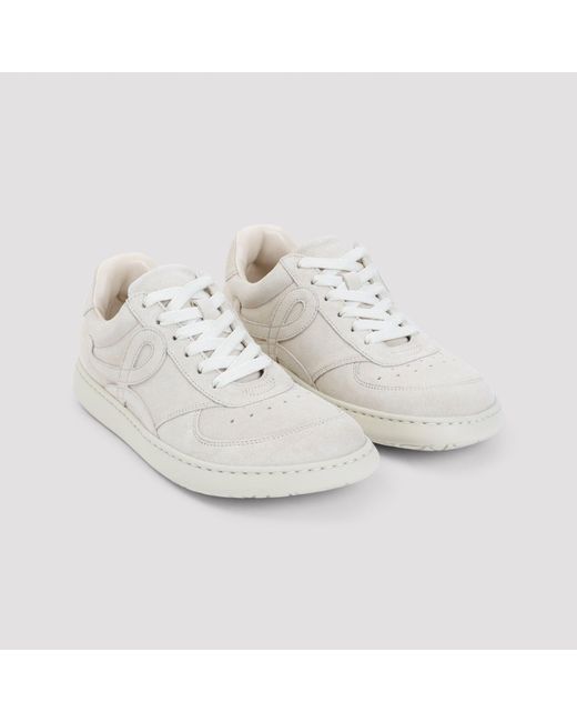 Loewe Natural Classic Mini Leather Sneakers For