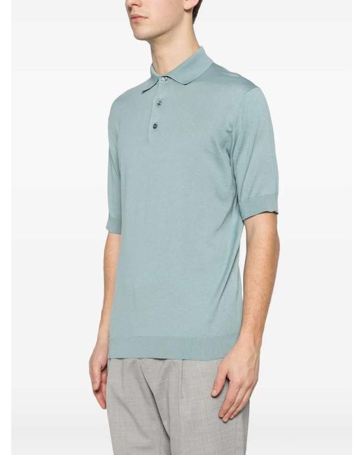 Lardini Button-Down-Polo in Green für Herren