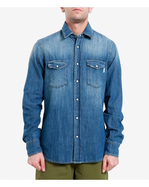 Grifoni Blue Shirts for men