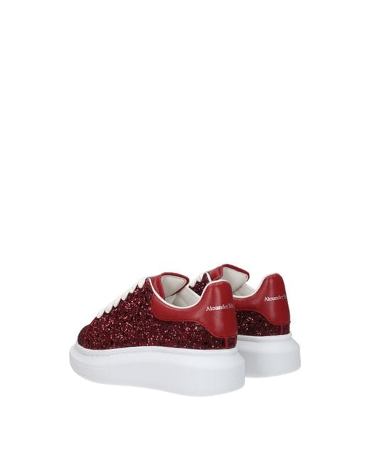 McQueen Red Idee Regalo Sneakers Kids Donna Glitter Rosso/Carnation