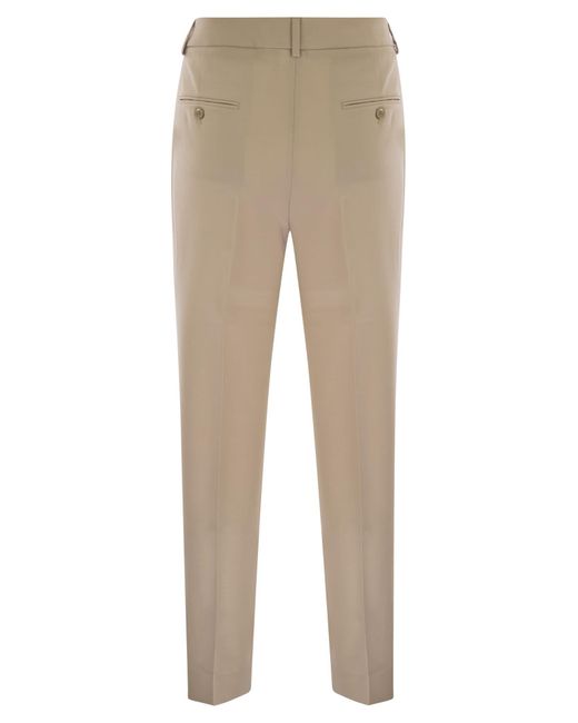 Weekend by Maxmara Weekend Max Mara Canon Wollen Sigarettenbroek in het Natural