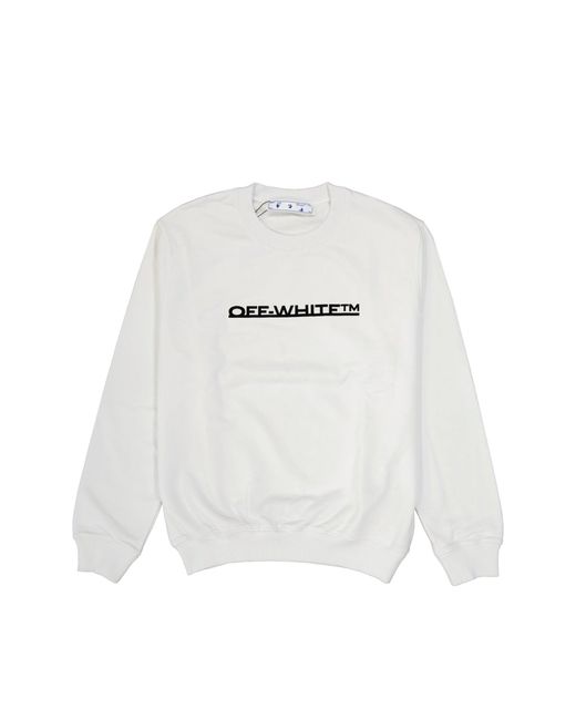 Off-White c/o Virgil Abloh Wit Van Wit Logo Sweatshirt Uit in het White voor heren