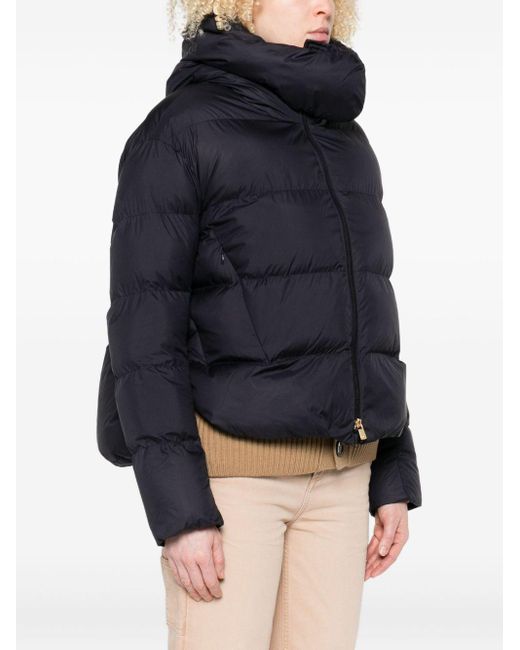 Pinko Blue Quilted High-Neck Puffer Jacket