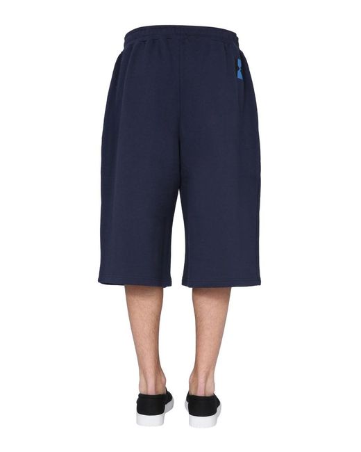 KENZO Blue Solid Shorts for men