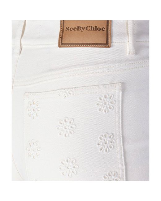See By Chloé White Denim Jeans