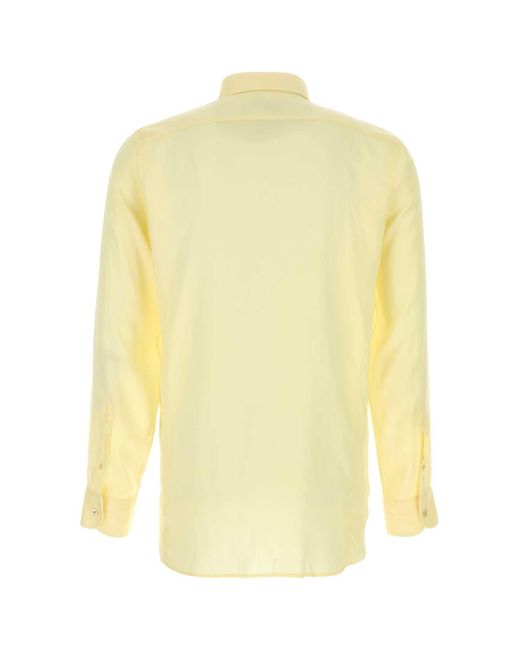 Tom Ford Yellow Regular Solid Shirt for men