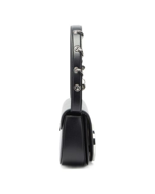 DIESEL Black 1Dr Leather Shoulder Bag