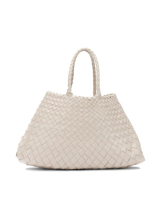 Dragon Diffusion Natural "Santa Croce" Medium Handbag
