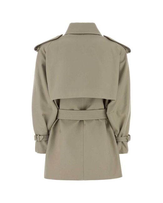 Max Mara Natural Shirt Collar Trench Coat
