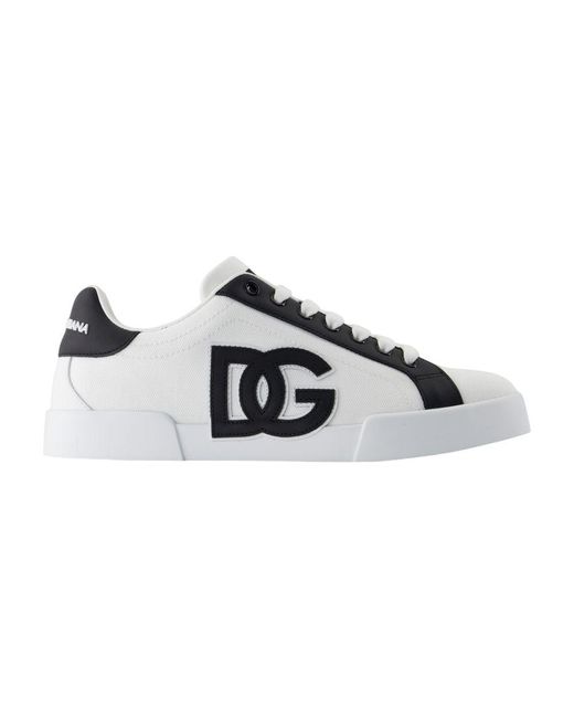 Dolce & Gabbana Portofino Light Low-Top Sneakers in White für Herren