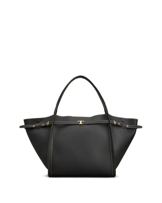 Tod's Black Medium Leather Tote