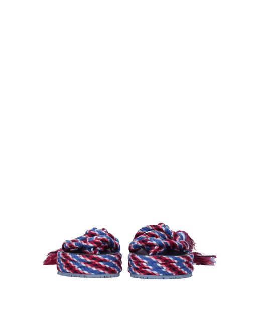 Isabel Marant Purple Sandali Donna Tessuto Blu/Rosa for men