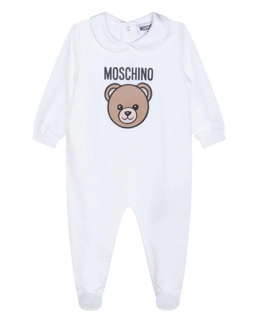 Moschino White Bodysuit Hat And Gag Set