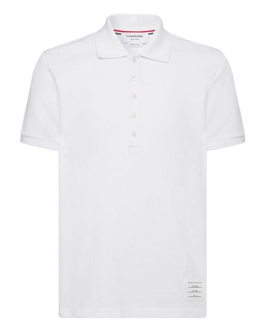 Thom Browne White Polo Shirts for men