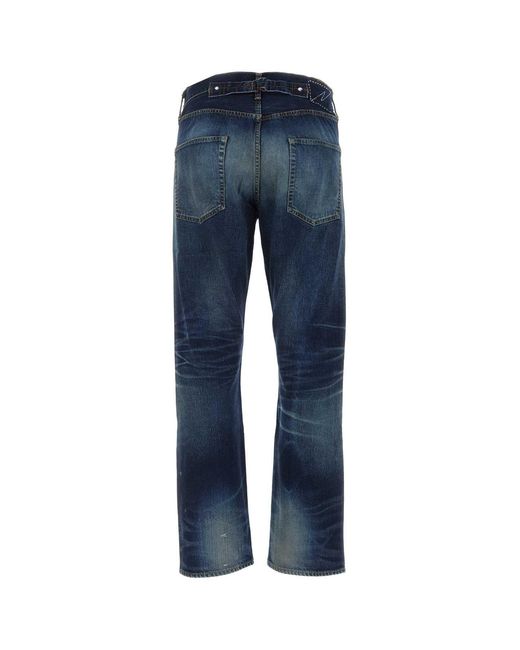 Visvim Blue Dark Denim Jeans for men