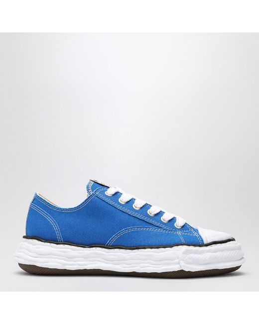 Maison Mihara Yasuhiro Electric Blue Canvas Low-Top Sneakers for men