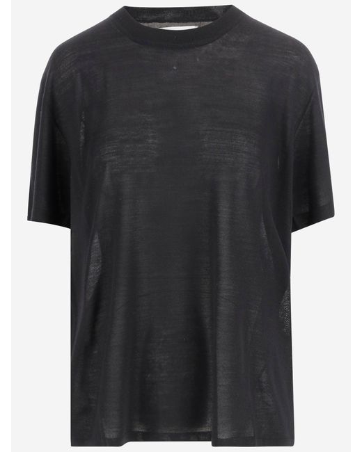 ARMARIUM Black Wool T Shirt With Logo