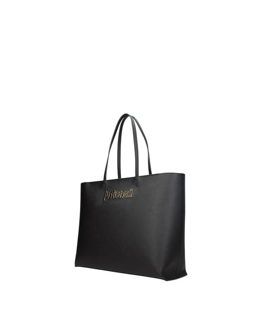 Just Cavalli Black Shoulder Bags Polyester