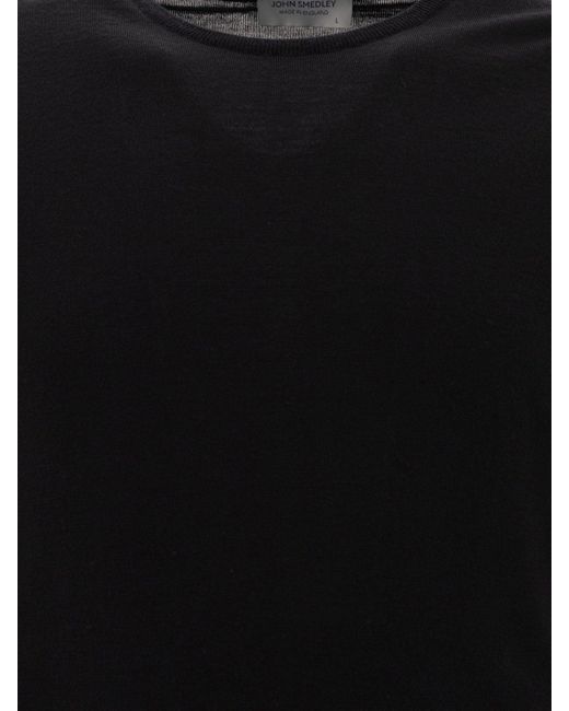 John Smedley Black Lundy Knitwear for men