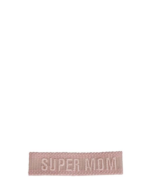 LABEL K Pink Braided Fabric Bracelet