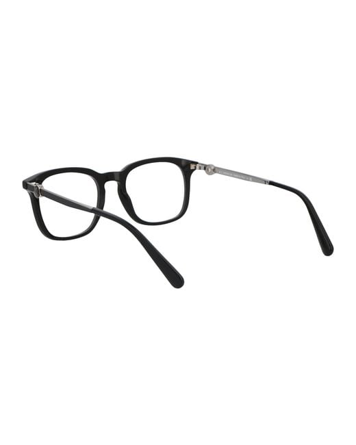 Moncler Brown Nero Lucido Acetate Glasses for men